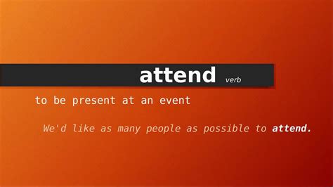 atendeed|attended meaning.